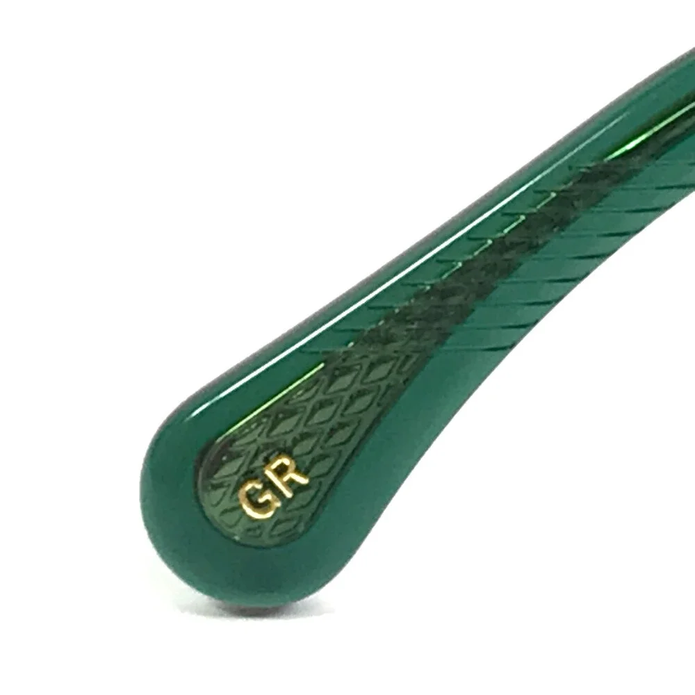 Alfred Kerbs Eyeglasses Frames AMERICA GR Clear Green Square Full Rim 48-24-140